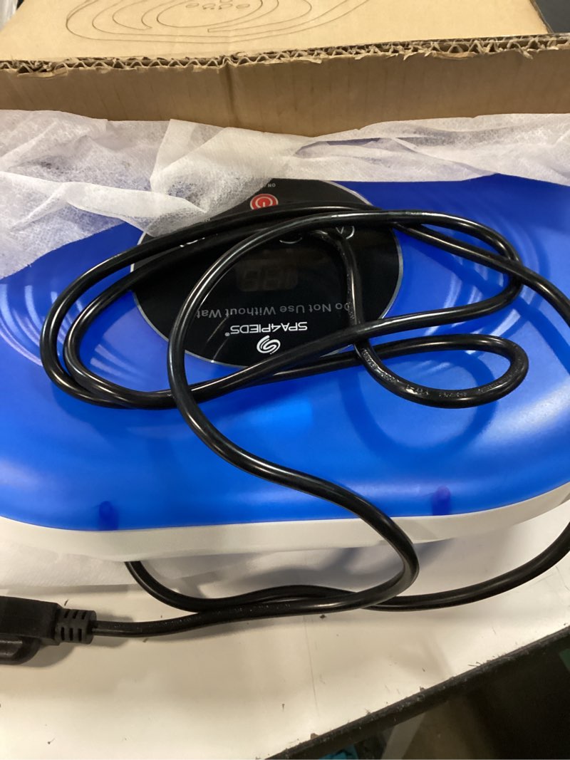 Condition photo showing Good Condition for spa4pieds foot spa bath massager with heat, bubble jets, red light & timer, pedicure foot spa with 95-118? temperature control, 8 shiatsu rollers, pumice stone, gift for women,men,dad blue