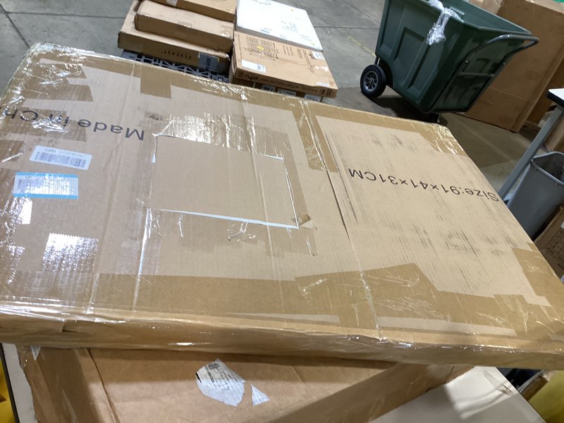 Condition photo showing As Is for ireer 2 set picture shipping box 40" x 60" x 4" corrugated cardboard adjustable boxes for shipping tv picture mirror moving packing glass storage supplies