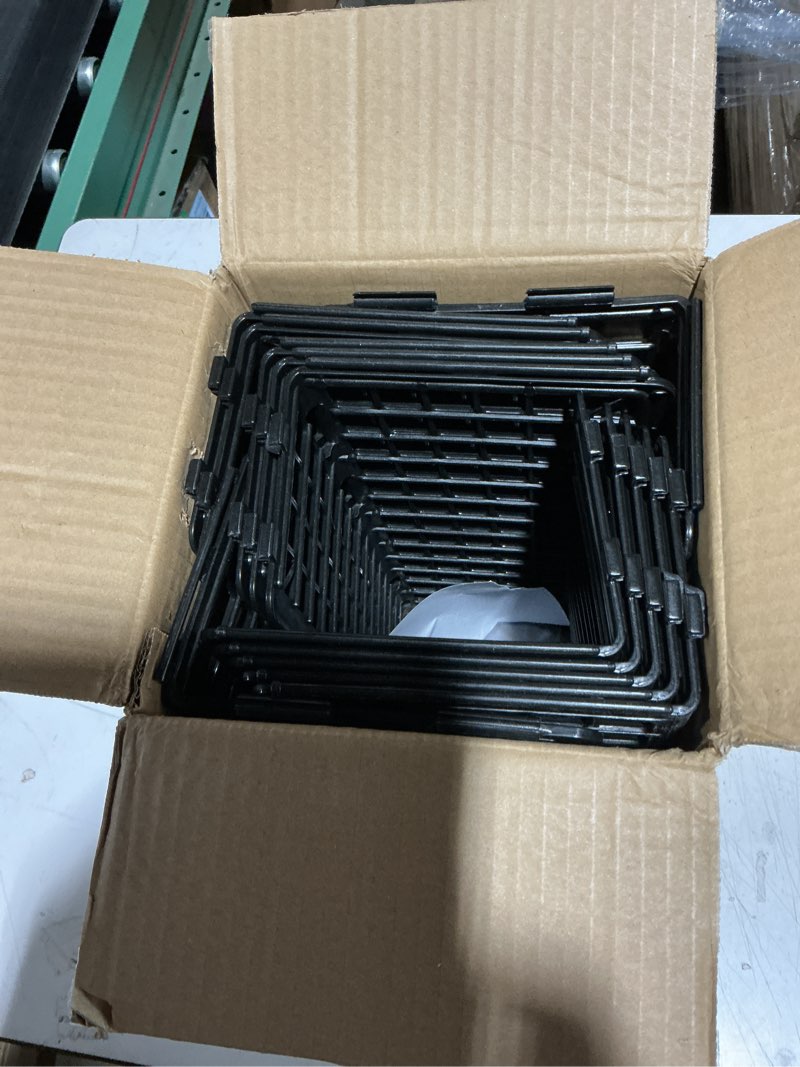 YeeLok 12 PCS Adjustable Under Couch Blocker for Bed and Furniture, Black Plastic Under Bed Blocker 