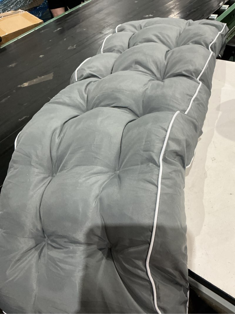 Condition photo showing Good Condition for outdoor porch swing cushions,water-resistant tufted patio swing replaceme