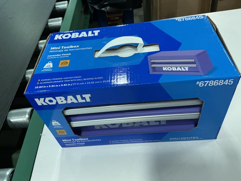 Condition photo showing Good Condition for Lavender 2 Drawer Mini Tool Box with Smooth Glide Drawers and Durable Compact Design