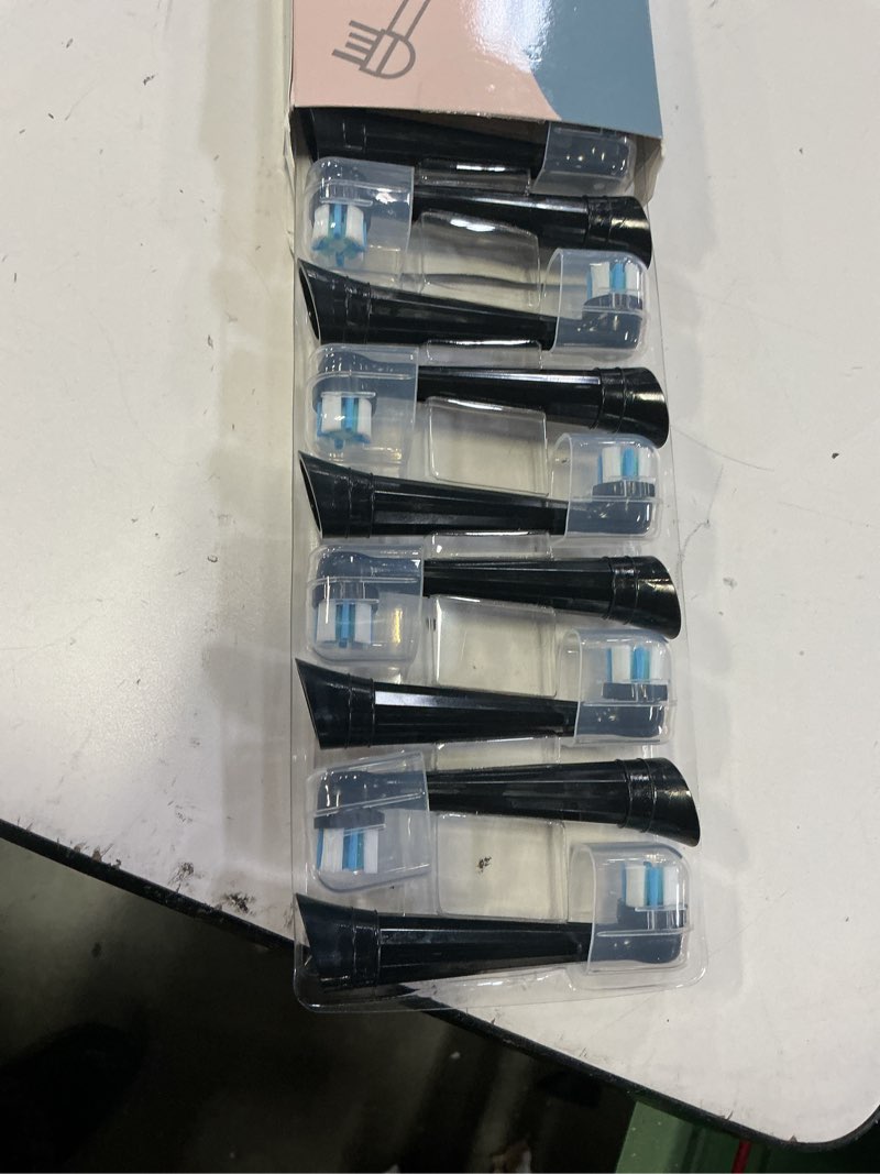 Condition photo showing Good Condition for 12 pack io brush head compatible with oral b io 2/3/4/5/6/7/8/9/10/deep clean electric toothbrush, replacement heads compatible with oral b io for effective cleaning (black) black 12 count (pack of 1)