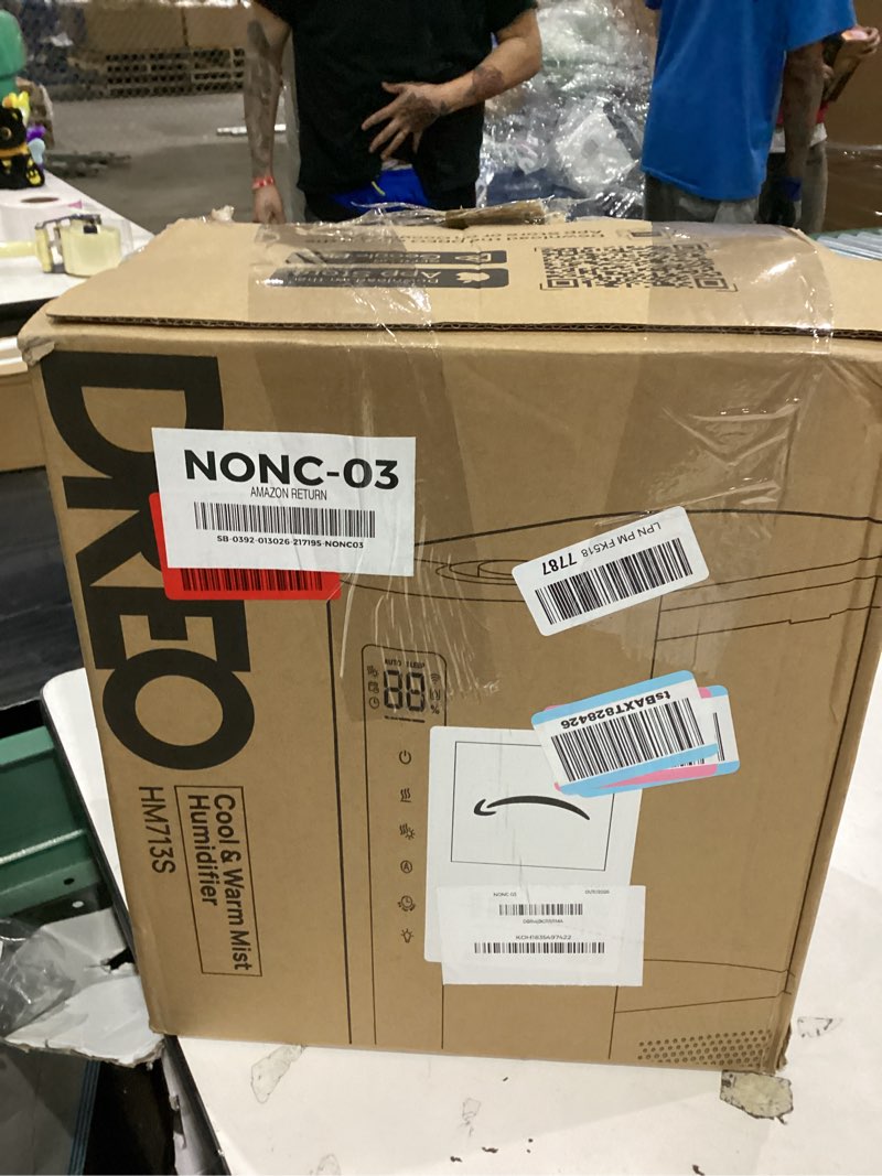 Condition photo showing As Is for DREO 6L Humidifiers for Bedroom, Smart Warm & Cool Mist for Large Room, 60Hr Quiet Runtime for Baby,