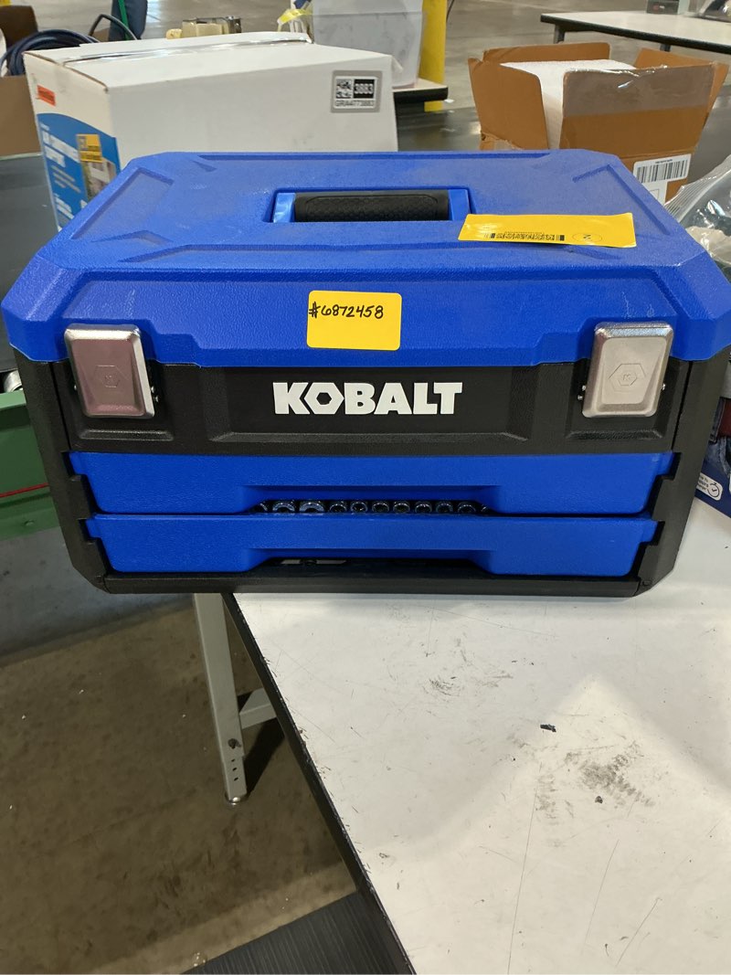 Condition photo showing New/Like New for kobalt 302 -piece metric and standard (sae) mechanics tool set with hard case