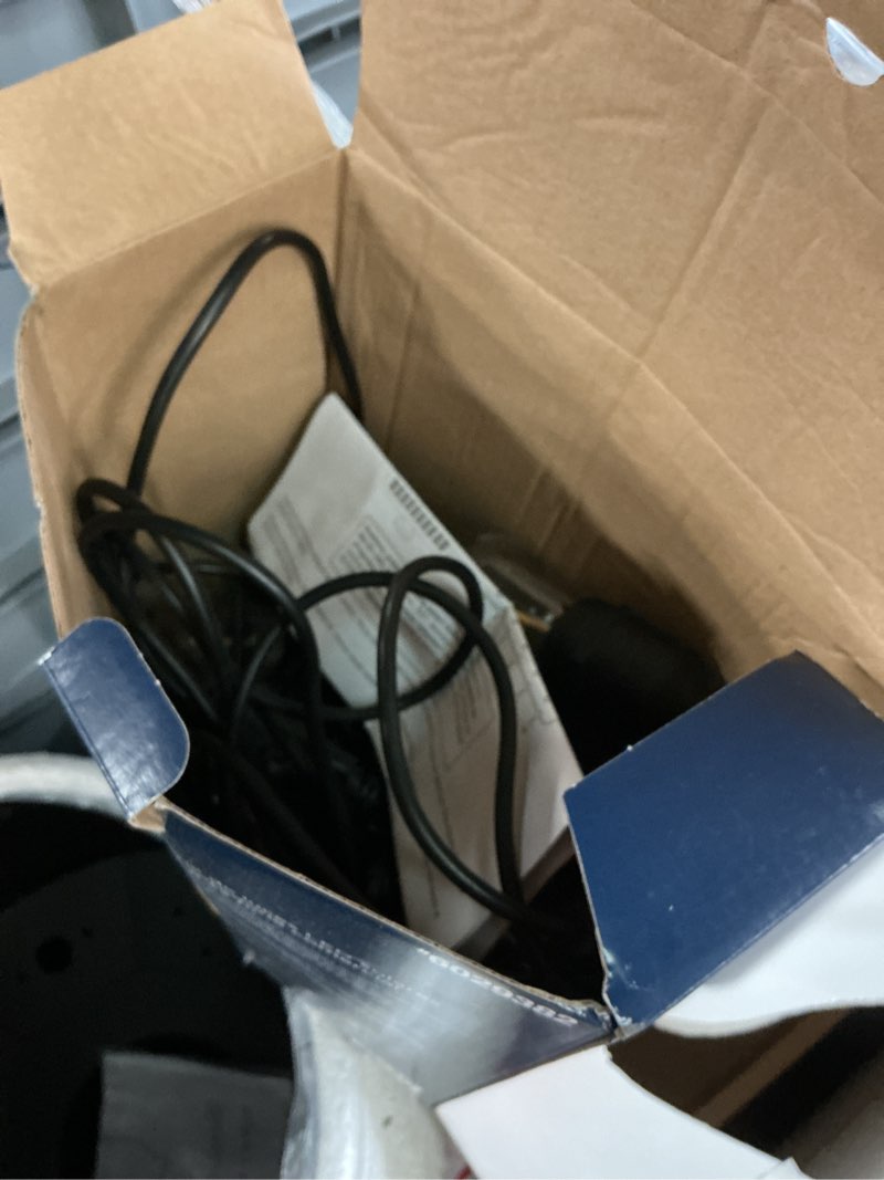 Condition photo showing As Is for harbor breeze 27-ft solar black indoor/outdoor string light with 10 white -light led edison bulbs