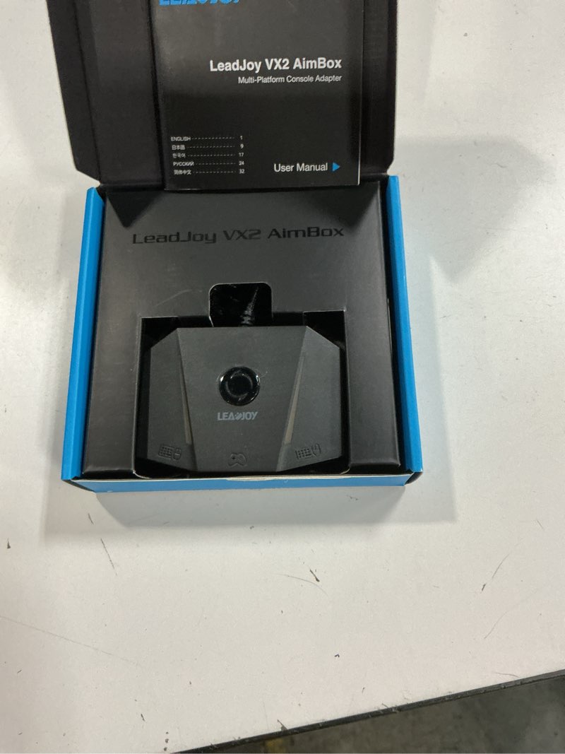 Condition photo showing New/Like New for leadjoy VX2 AimBox Keyboard Mouse Adapter for PS4, Xbox One, Xbox Series X/S, MnK Converter for Playing FPS, RTS, R6, Apex Legends