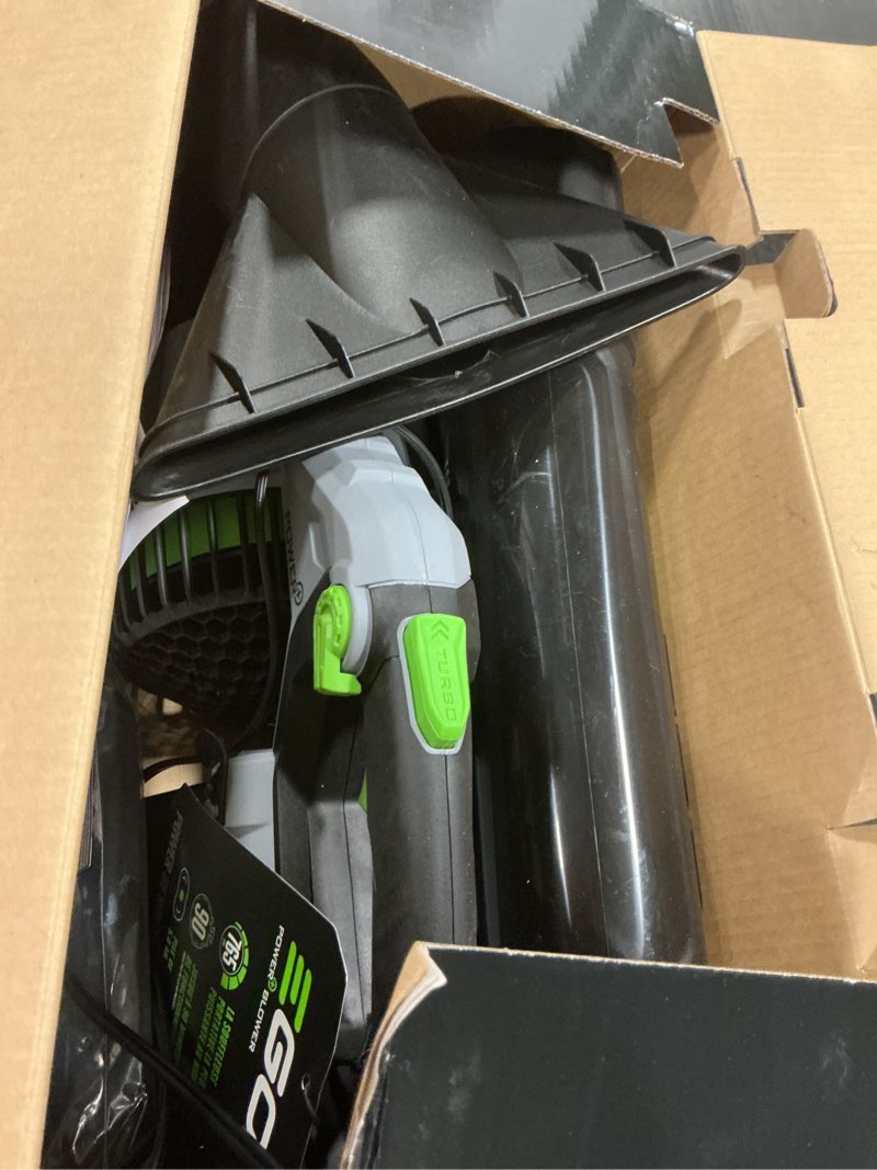 Condition photo showing As Is for EGO POWER+ 56-volt 765-CFM 200-MPH Battery Handheld Leaf Blower 5.0