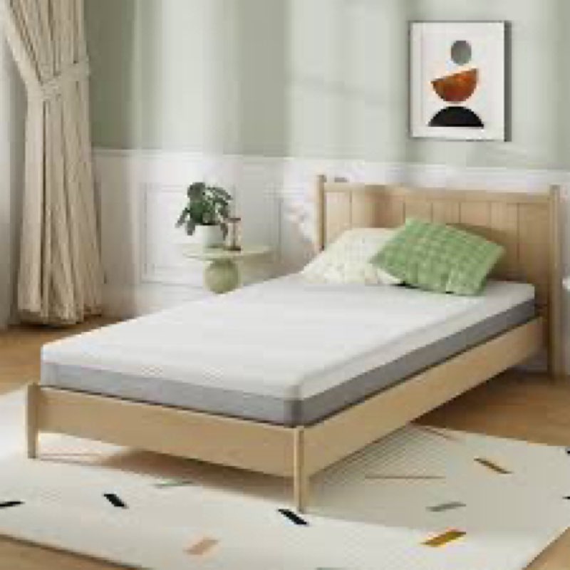 novilla twin size mattress, 6 inch twin mattress for kids, gel-infused memory foam mattresses in a b