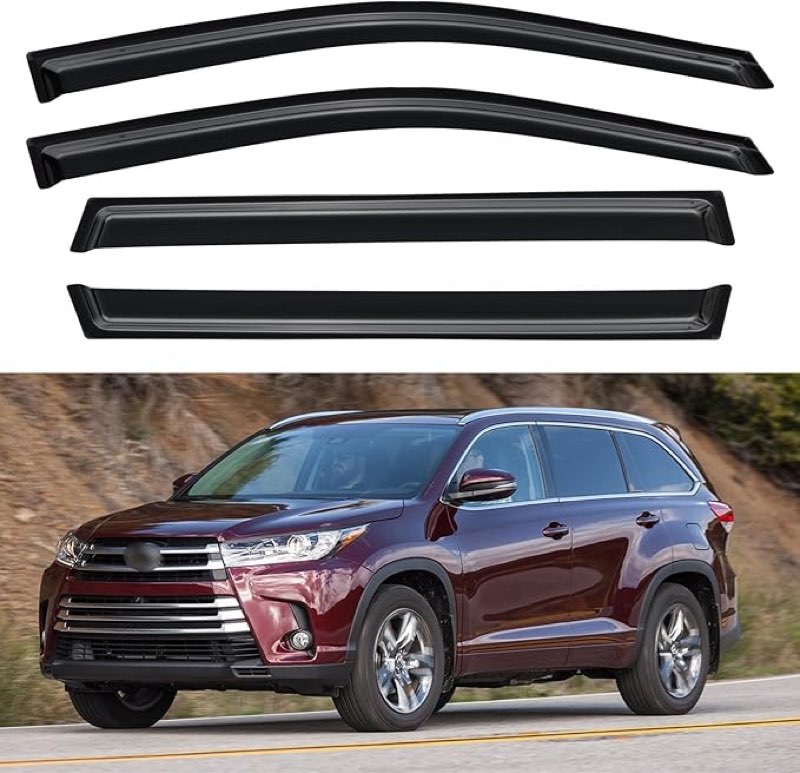 yqautec window visors rain guards for yd-281
