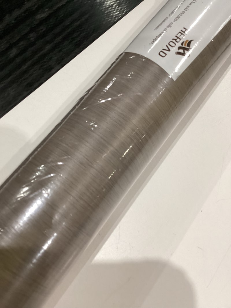 Condition photo showing New/Like New for Heroad Brand Grey Wood Wallpaper Peel and Stick Wallpaper for Cabinets Removable Modern Wood Grain C