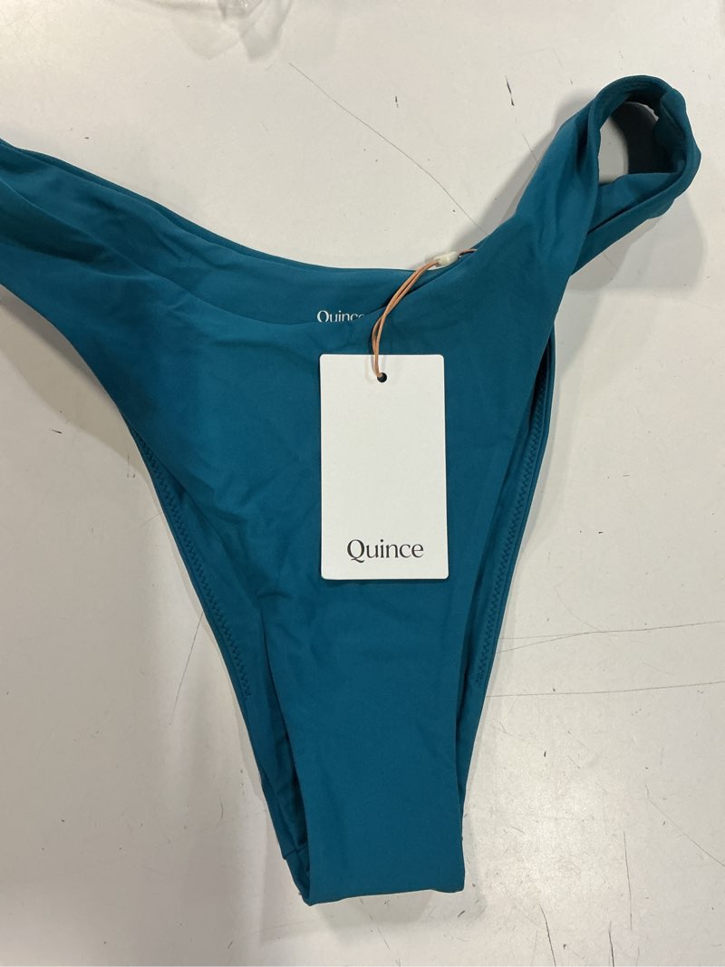 Condition photo showing Good Condition for italian high-leg bikini bottom, m, lagoon teal blue