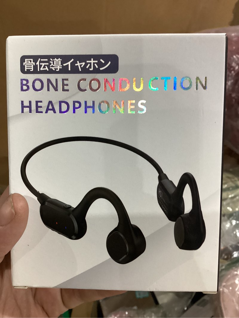 Condition photo showing New/Like New for 2025 Bone Conduction Headphones,Open Ear Wireless Bluetooth 5.4 Earphones with Mic,Premium Sound Quality 12Hrs Playtime Sports Headphones?IPX5 Sweat Resistant for Running, Walking?Cycing Black