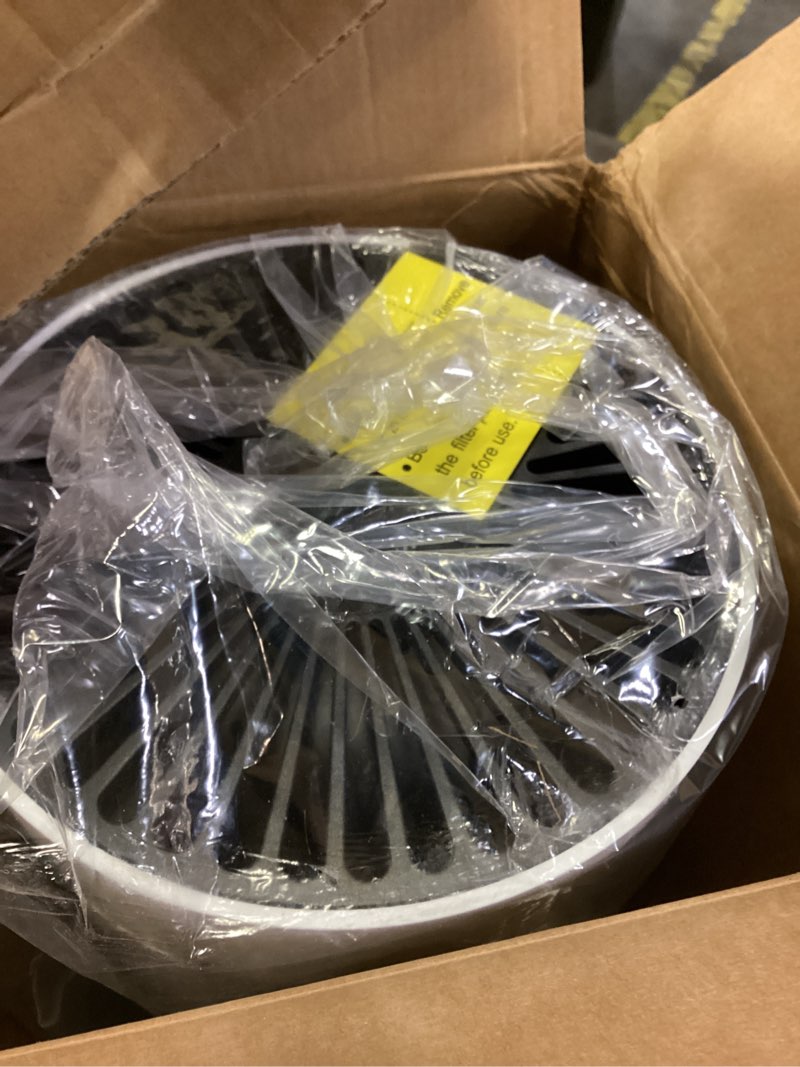 Condition photo showing New/Like New for ecoself air purifiers for home large room up to 1800 ft², air purifiers for bedroom 360° air intake with smart auto mode, hepa air purifier, air cleaner for smoke poiien pet dander, hap609 white