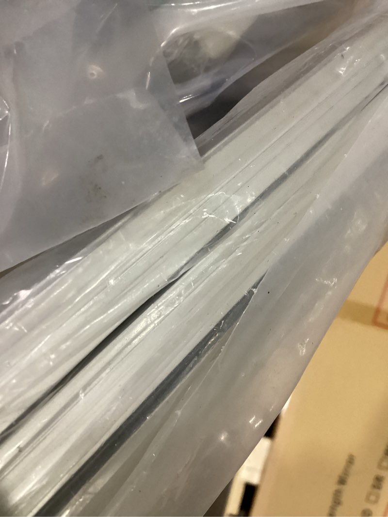 Condition photo showing As Is for muzata 10pack 6.6ft/2m plus-size spotless led channel silver aluminum led strip diffuser channel with milky white cover u103 ww 2m