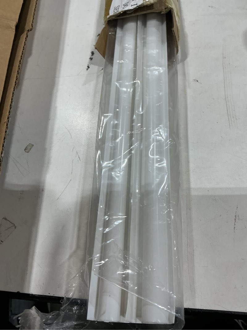 Condition photo showing As Is for pushglossy 1 pcs 36" double bubble kerf door sweep 1-3/4" wide vinyl weatherstrip seal for exterior doors, energy efficient draft stopper, easy slide in installation, blocks dust/insects/noise (white) double bubble kerf white 1