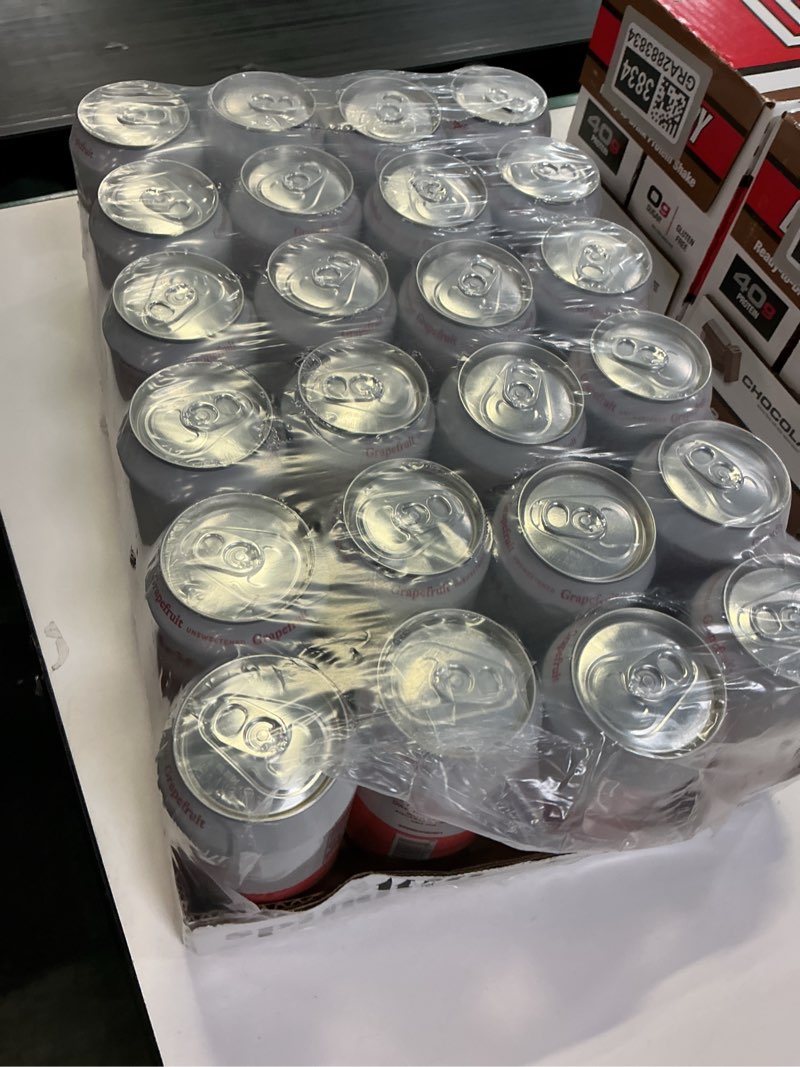 Condition photo showing New/Like New for Best by -03/16/2026) Spindrift Sparkling Water, Grapefruit, 12 Fl Oz Grapefruit 12 Fl Oz (Pack of 1)