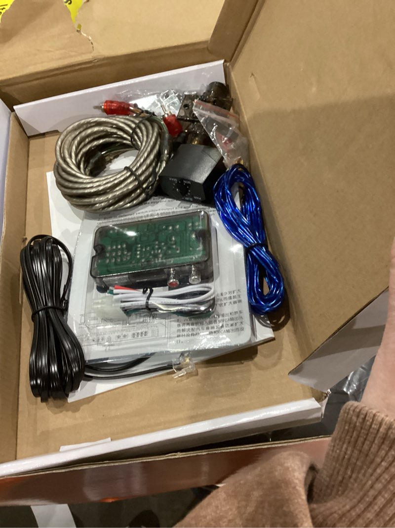 Condition photo showing As Is for Znclces 2025 Upgraded 10" 1200W Slim Under Seat Powered Car Subwoofer, Car/Truck Sub Built in Amplifier for Outstanding Heat Dissipation, Powerful bass and Blue LED Ambient Light (Blue Light)