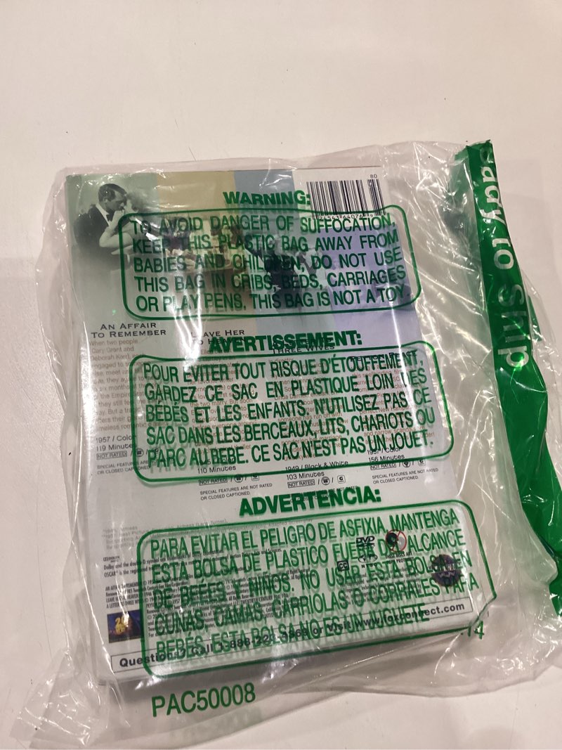 Condition photo showing Good Condition for An Affair to Remember / Leave Her to Heaven / A Letter to Three Wives / Peyton Place