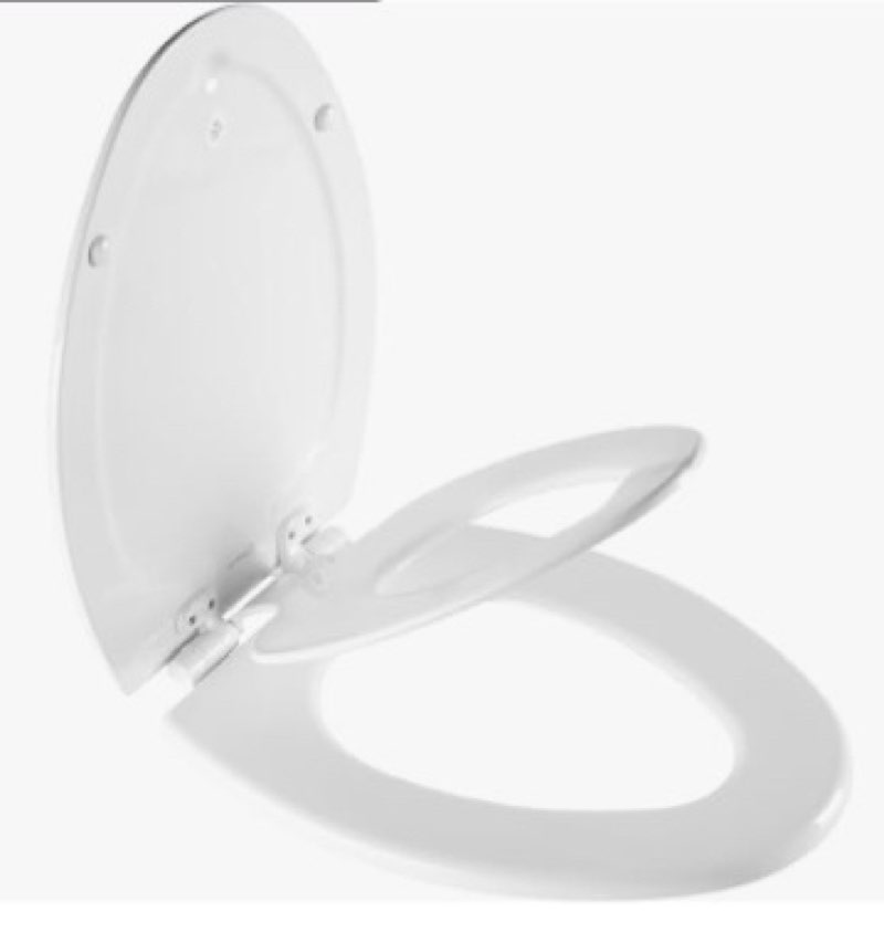 Mayfair NextStep2 Toilet Seat with Built-In Potty Training Seat, Slow-Close, Removable that will Nev