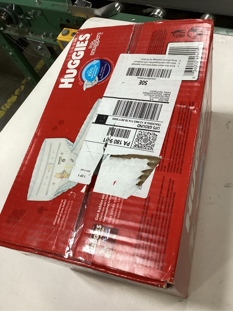 Condition photo showing New/Like New for Huggies Size 2 Diapers, Little Snugglers Baby Diapers, Size 2 (12-18 lbs), 84 Count, Packaging May Vary Size 2 84