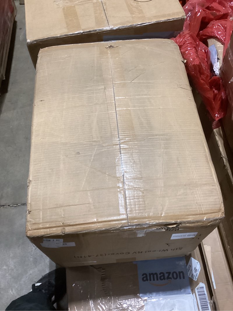 Condition photo showing New/Like New for Mofeez 5th Wheel RV Cover 37-41ft, 7 Layers Top Extra-Thick Fifth Wheel Cover, Waterproof Windproof Anti-UV Rip-Stop Toy Hauler Camper Cover Fits 37'-41' Grey 5th Wheel RV Cover