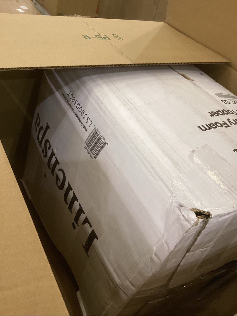 Condition photo showing Good Condition for LINENSPA Memory Foam Mattress Topper - 3 Inch Gel Infused Memory Foam - Plush Feel - Cooling and Pressure Relieving - CertiPUR Certified - Dorm Room Essentials - Queen Size