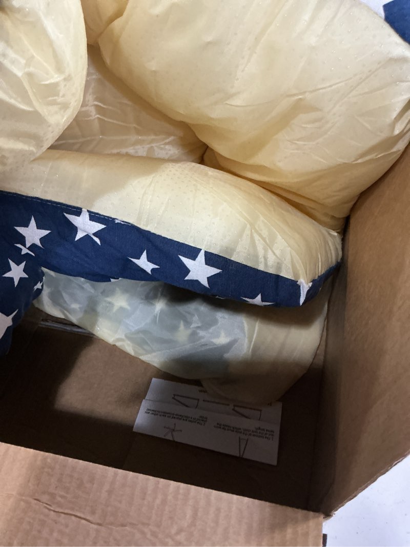 Condition photo showing Good Condition for pet teepee tent for dogs & cats dog bed with thick cushion puppies play house removable and washable navy star l:24x24x28inch