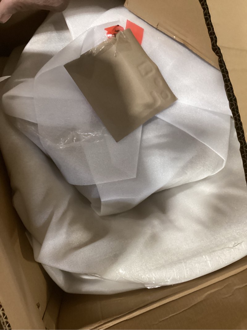 Condition photo showing Good Condition for Swivel Accent Chair Round Barrel Armchair Upholstered Performance Fabric for Living Room Bedroom Waitingroom,2 Box,Cream Cream 2pcs