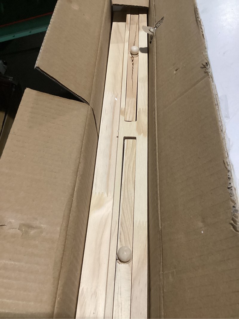 Condition photo showing As Is for TEAKMAMA 1500 Piece Wooden Jigsaw Puzzle Board with 4 Drawers, Folding Puzzle Table with Protective Cover, Jigsaw Board with Legs, Multifunctional Game Table for Adults, 34W x 26.3D, Natural Natural Large-1500 Pieces