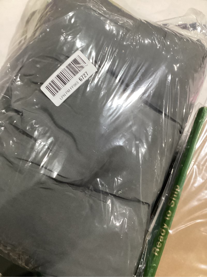 Condition photo showing Good Condition for Tufted Bench Cushions for Outdoor Furniture, 48" x 18" Porch Swing Cushions Filled with Foam, Overstuffed Patio Cushions for Bench Loveseat with 2-3 Seats,Thick and Water Resistant, Grey Grey 48" x 18" x 5"