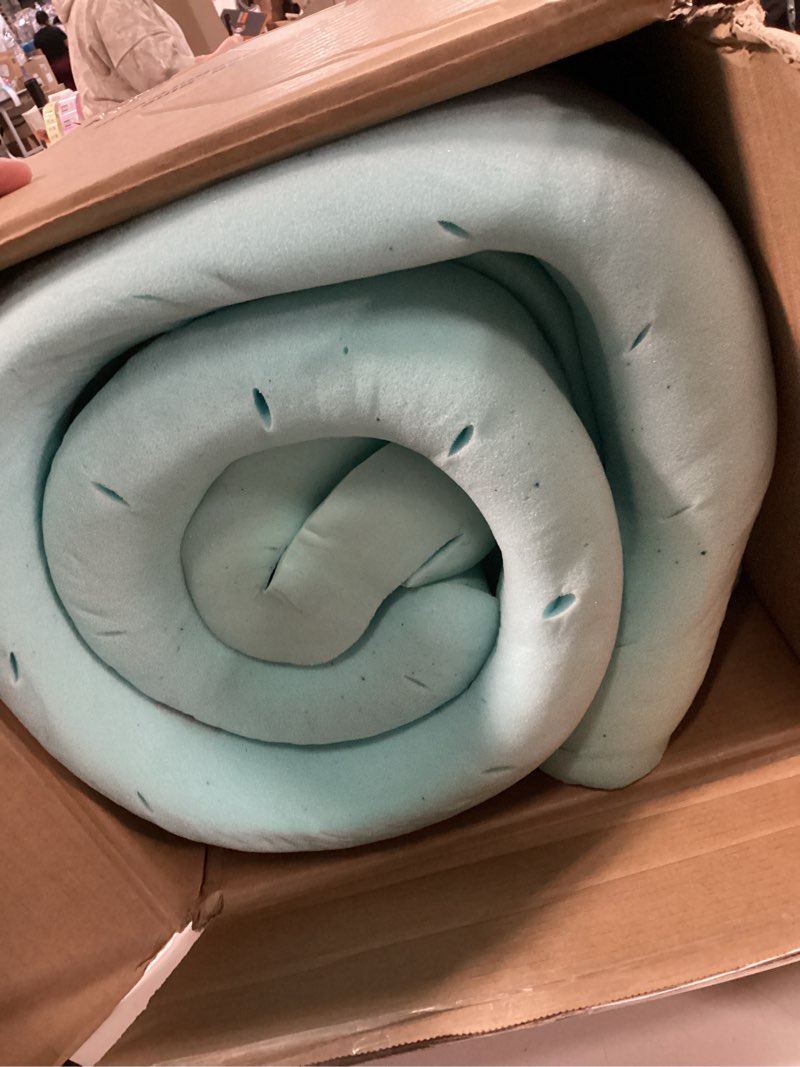 fdw | 5" full mattress + 2" cooling mattress topper | gel memory foam | medium firm feel | white | w