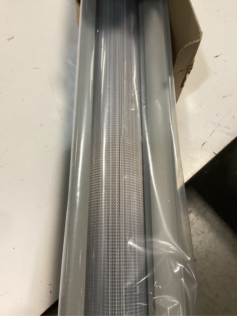 Condition photo showing Good Condition for joydeco no drill zebra blinds for windows, cordless day & night dual sheer roller shades, easy installation, free-stop lift system, light filtering privacy blinds for home(grey,27" w x 75" h) a-grey (no drill) 27"w x 75"h