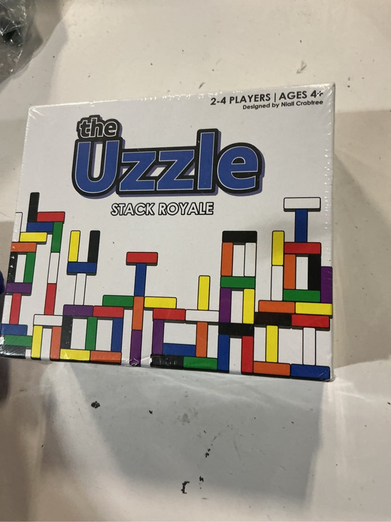 Condition photo showing New/Like New for stack royale board game, action packed fast & fun family board game, suitable for children & adults, color block puzzles games, family card games for adults & kids for age 4+