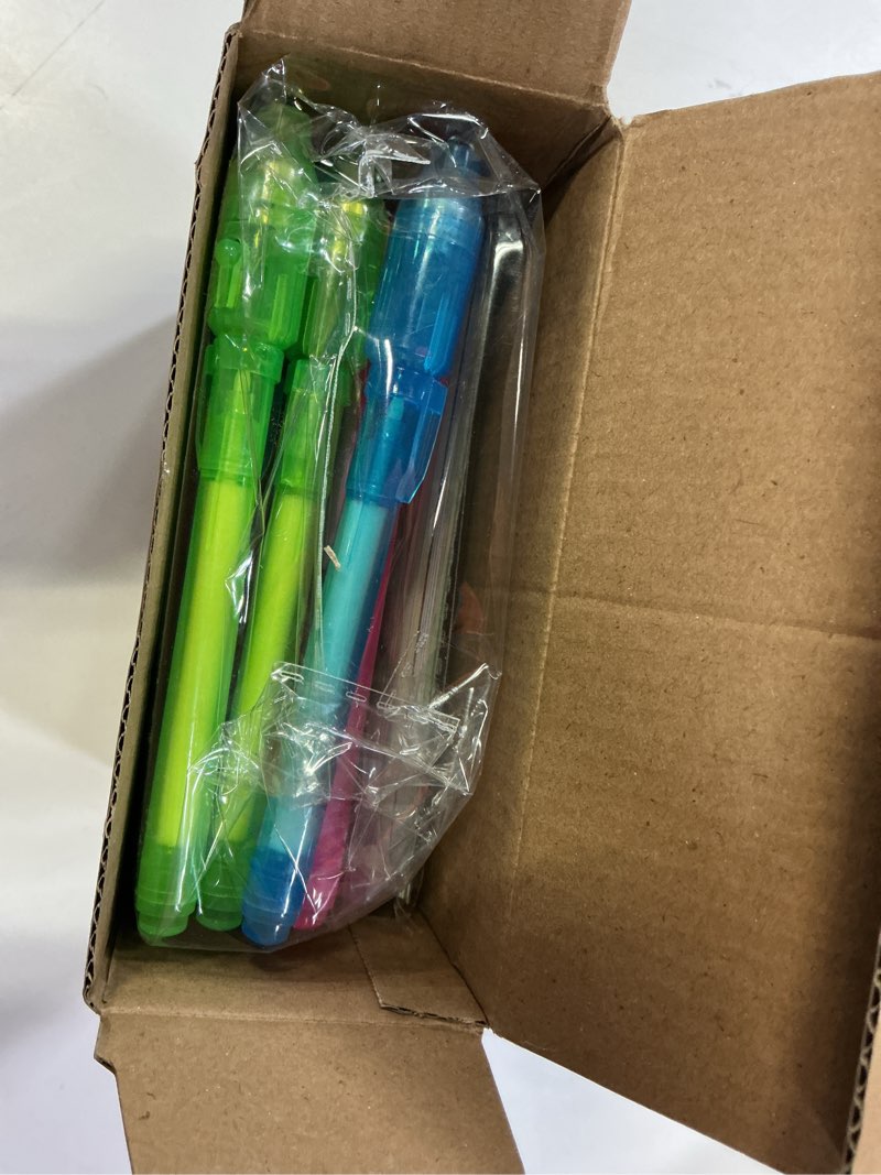 Condition photo showing New/Like New for 24 Pack Valentines Day Gifts for Kids Classroom Invisible Ink Spy Pen with Animal Themed Cards Party Favors for School Exchange & Prizes for Boys Girls