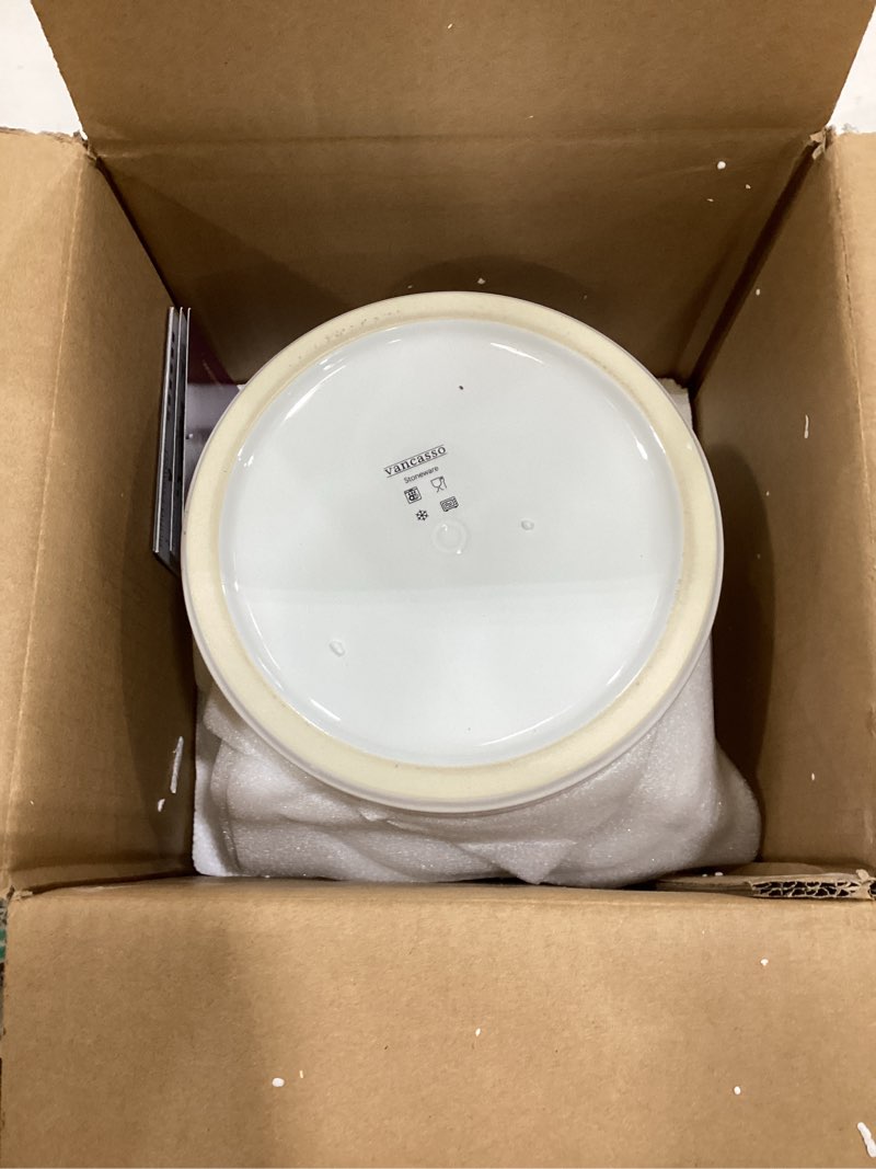 Condition photo showing Good Condition for vancasso Ceramic Plant Pots, 8.25 Inch Ceramic Pot for Plants, Planters Pots for Indoor Plants with Drainage Holes, Flower Pot for Indoor House Plant, White White 8.25 Inch