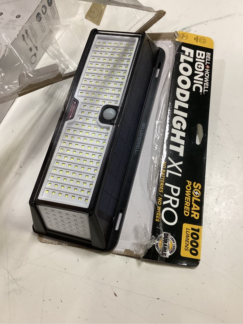 Condition photo showing Good Condition for bell + howell bionic wall light xl pro outdoor solar powered light motion sensor 1000 lumens led