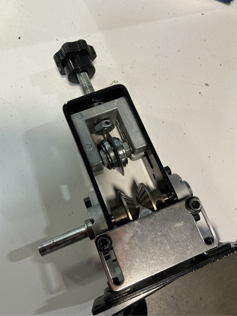 Condition photo showing As Is for manual wire stripping machine gauge wire 0.06-1 inches,scrapping copper wire peeler machine,drill powered hand crank wire stripper tool for scrap copper recycling