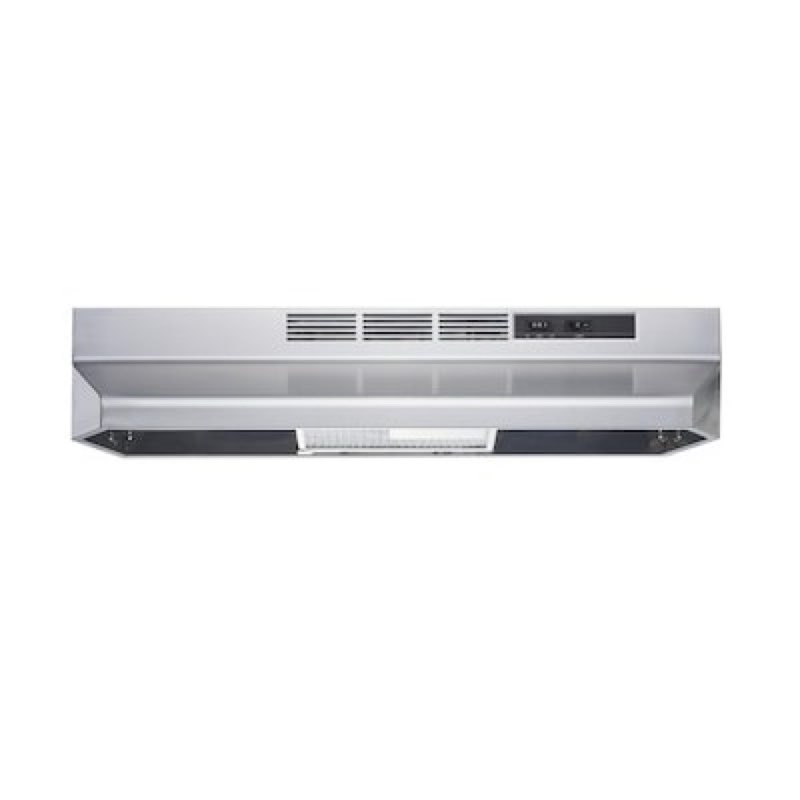 winflo 30 in. stainless steel non- ducted under cabinet range hood