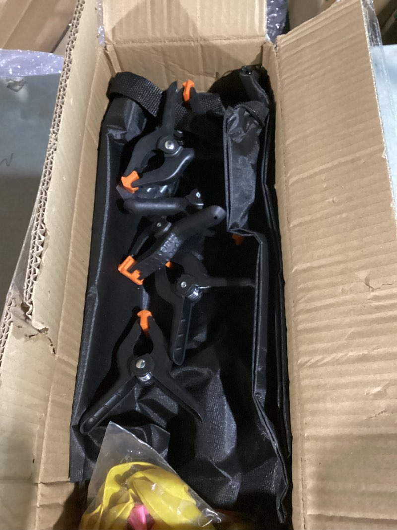 Condition photo showing Good Condition for Hemmotop Backdrop Stand 10x8ft (WxH), Photography Background Stand for Parties, Adjustable Photo Backdrop Stands Kit for Wedding, Photo Booth, Party, Decoration, Balloon, Projector Screen