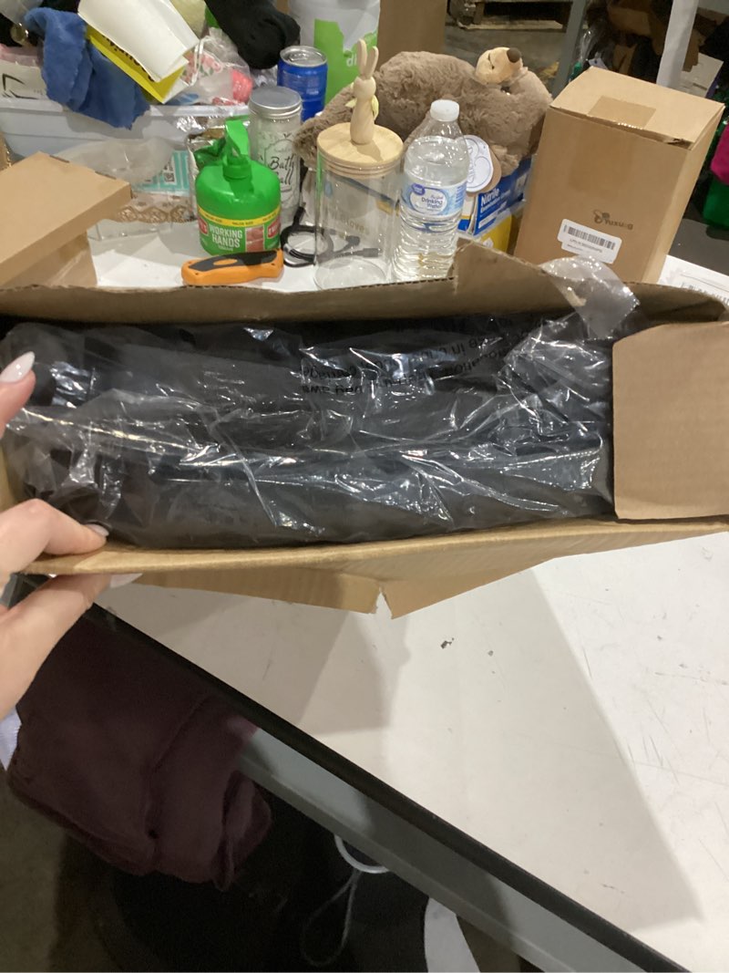 Condition photo showing As Is for HUANUO Adjustable Desk Footrest, Foot Rest for Under Desk at Work with Massage, Adjustable Foot Stool with 3 Height Position & 30 Degree Tilt Angle Adjustment for Home, Office Black