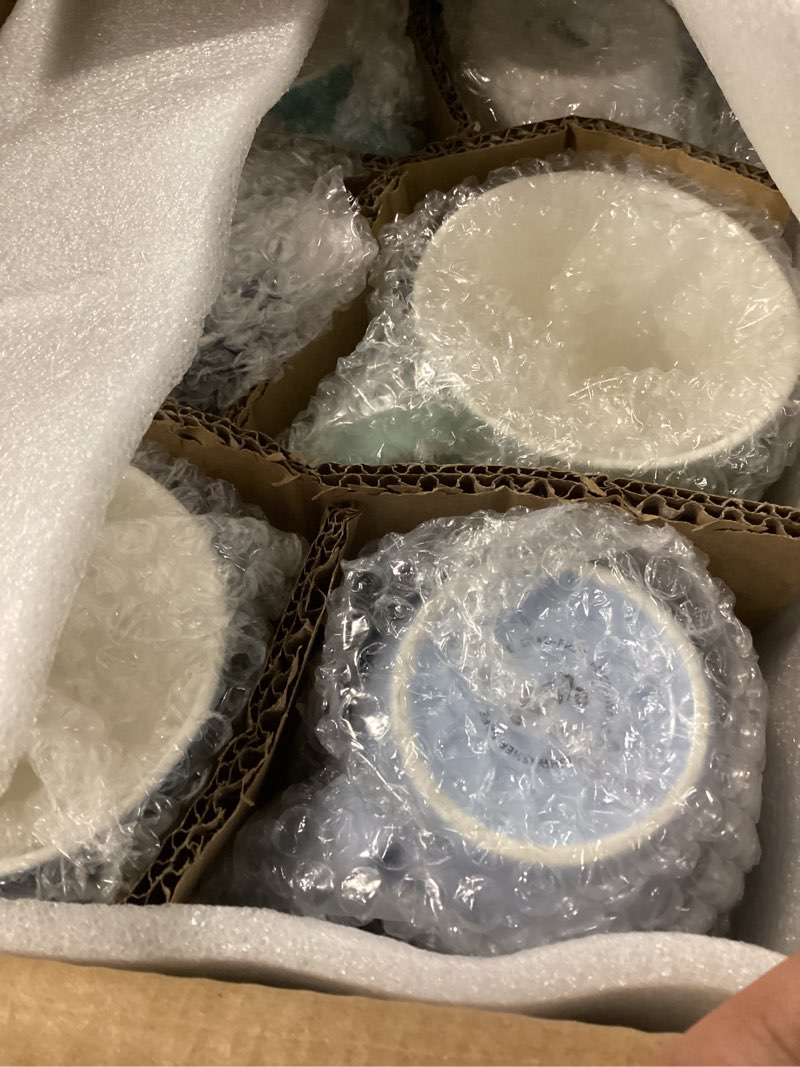 Condition photo showing Good Condition for sweese porcelain coffee mugs - 12 ounce - set of 6, cups for latte, hot tea, cappuccino, mocha, cocoa, multicolor, blue assorted colors 12oz cold assorted colors