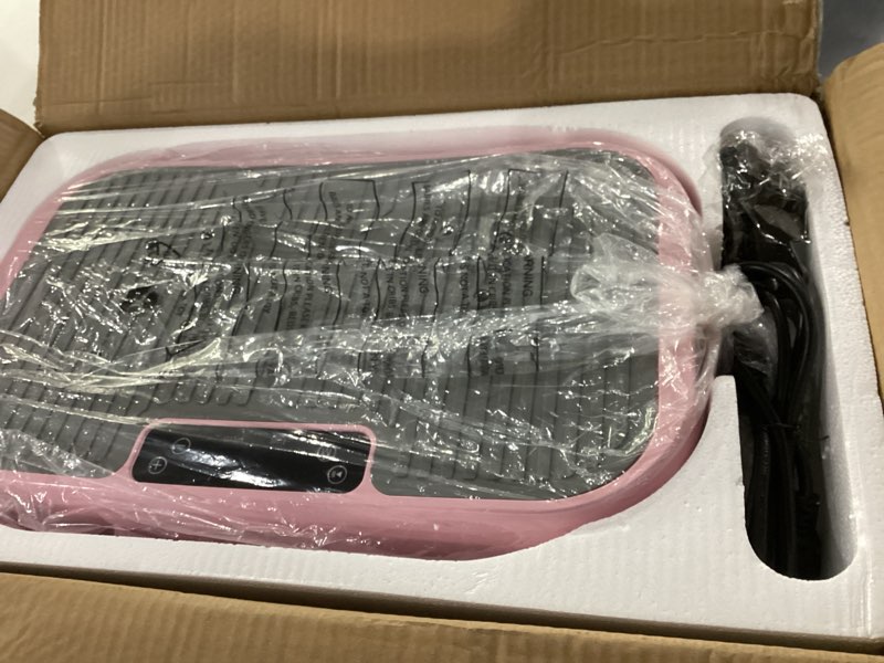 Condition photo showing New/Like New for similar to ****vibration plate exercise machine for lymphatic drainage, vibration machine for full-body weight loss shaping, vibrate fitness platform 400 lbs & 200 adjustable speeds for women men home pink