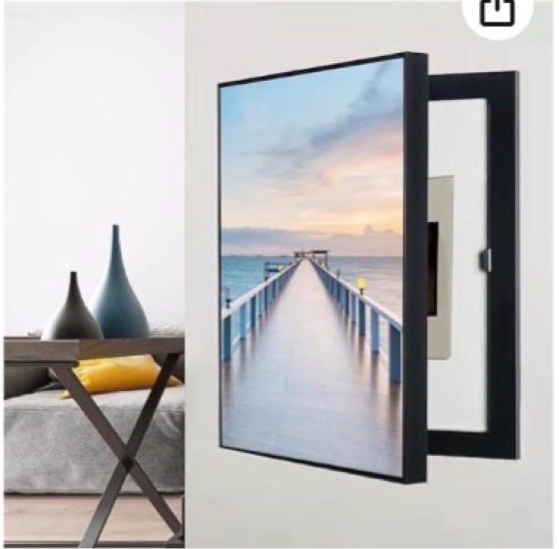 Breaker Box Cover Decorative 19.7x27.6 Inch, Wall Mounted Electrical Panel Cover Distribution Box De