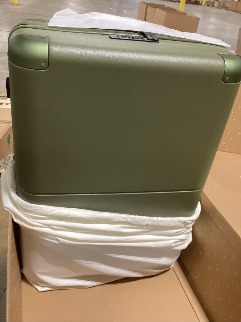 July Checked Expandable - 24.5" Airline Approved Check In Luggage with Wheels, Spinner Suitcase for 