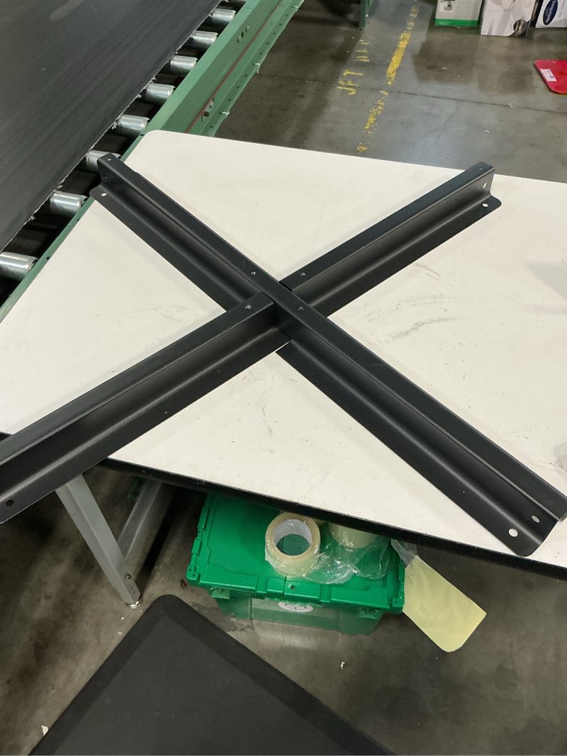 Condition photo showing As Is for parasol umbrella base parasol cross base metal stand cantilever base