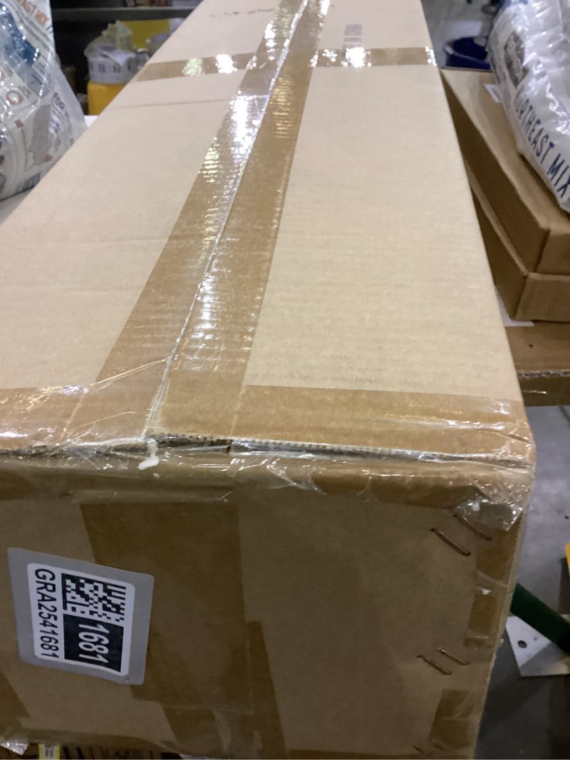 Condition photo showing New/Like New for VINLUZ Matte Black 4 Light Bathroom Light Fixtures Integrated LED Vanity Light with Clear Glass Shade 3000K-6000K Dimmable Wall Lighting Fixture Over Mirror(LED Bulbs Included)