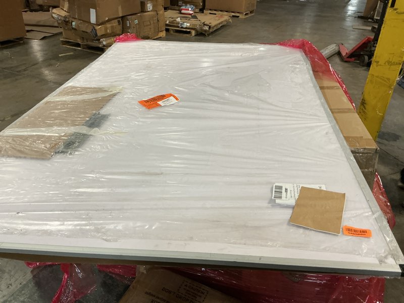 Condition photo showing As Is for VIZ-PRO Dry Erase Board/Magnetic Whiteboard, 72 x 48 Inches, Large Wall Mounted Board for School Office and Home 6' x 4'