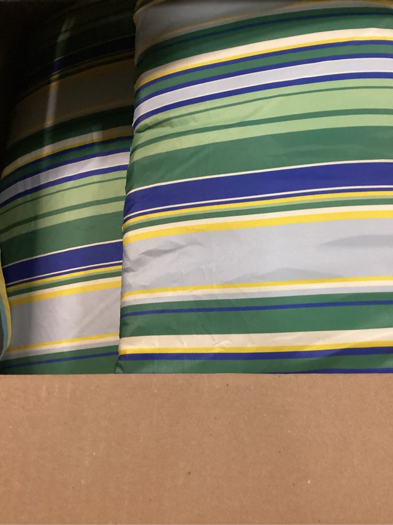 Condition photo showing Good Condition for adirondack chair high density foam cushions,high back outdoor rocking chair cushion stripe