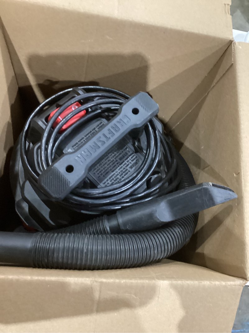 Condition photo showing As Is for CRAFTSMAN CMXEVBE17250 2.5 Gallon 2.5 Peak HP Wet/Dry Shop Vac, Portable Shop Vacuum Wet and Dry with Filter Bag, Hose and Attachments for Cleaning in the Home