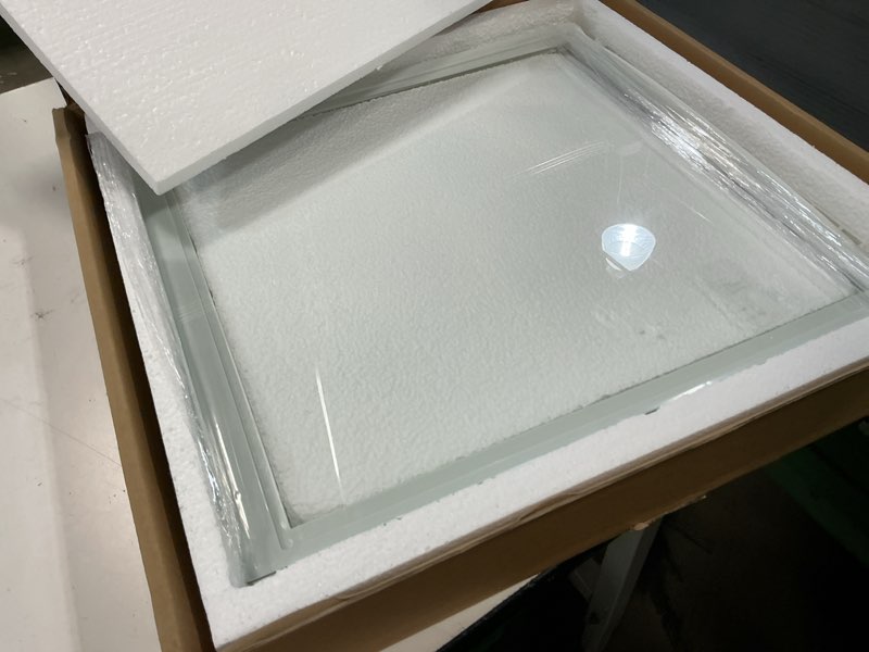 Condition photo showing Good Condition for 241969501 refrigerator shelf frame with glass compatible with frigidaire refrigerator, refrigerator drawer cover for refrigerator replacement shelf with 240443384 glass
